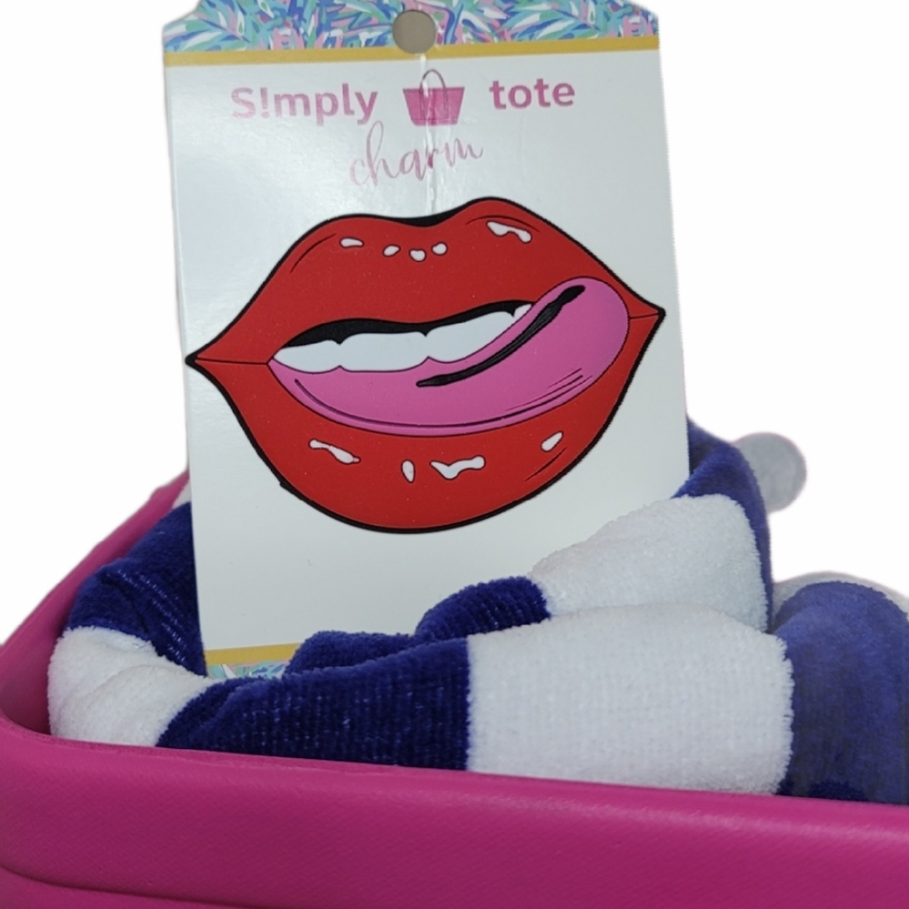 Simply Tote Bag Charm - Lips